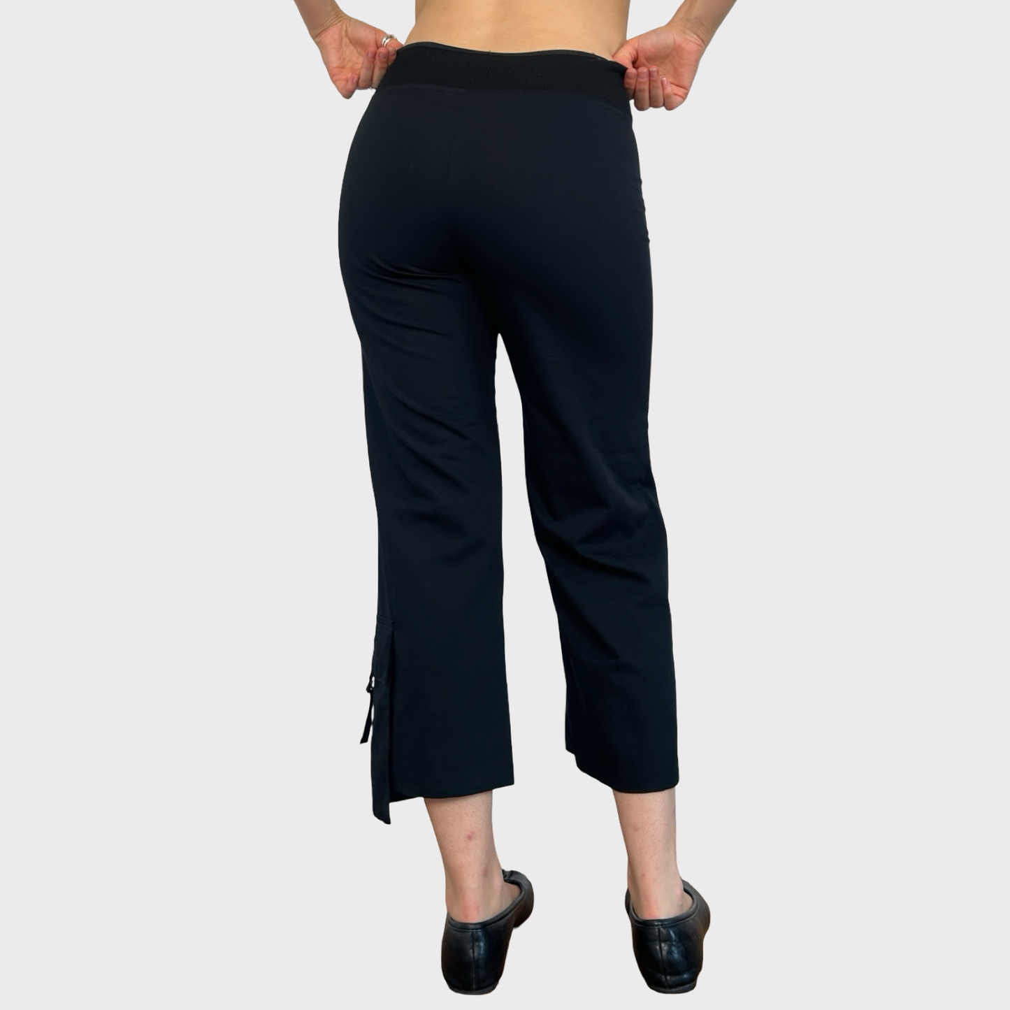 Cop Copine Black Pouch Stretch Capris - S