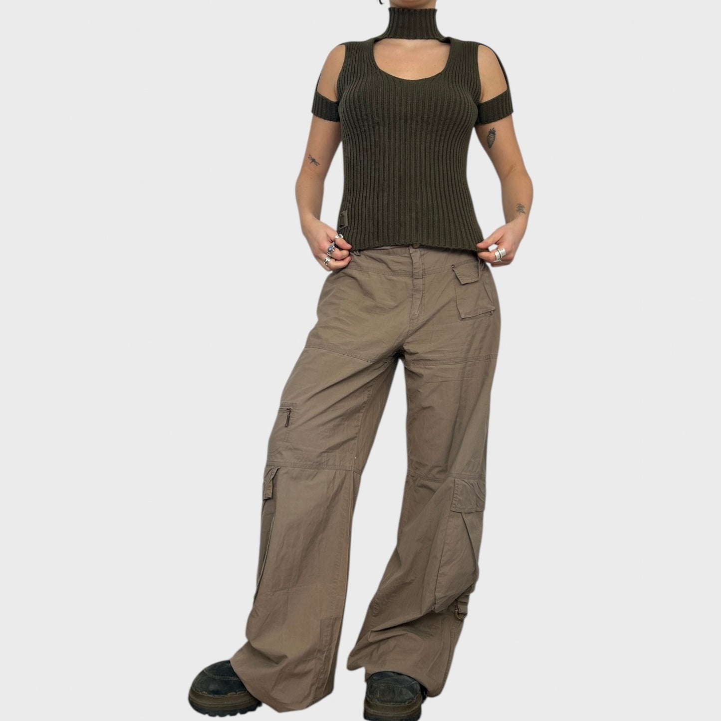 Cop Copine Baggy Pocket Trousers - L