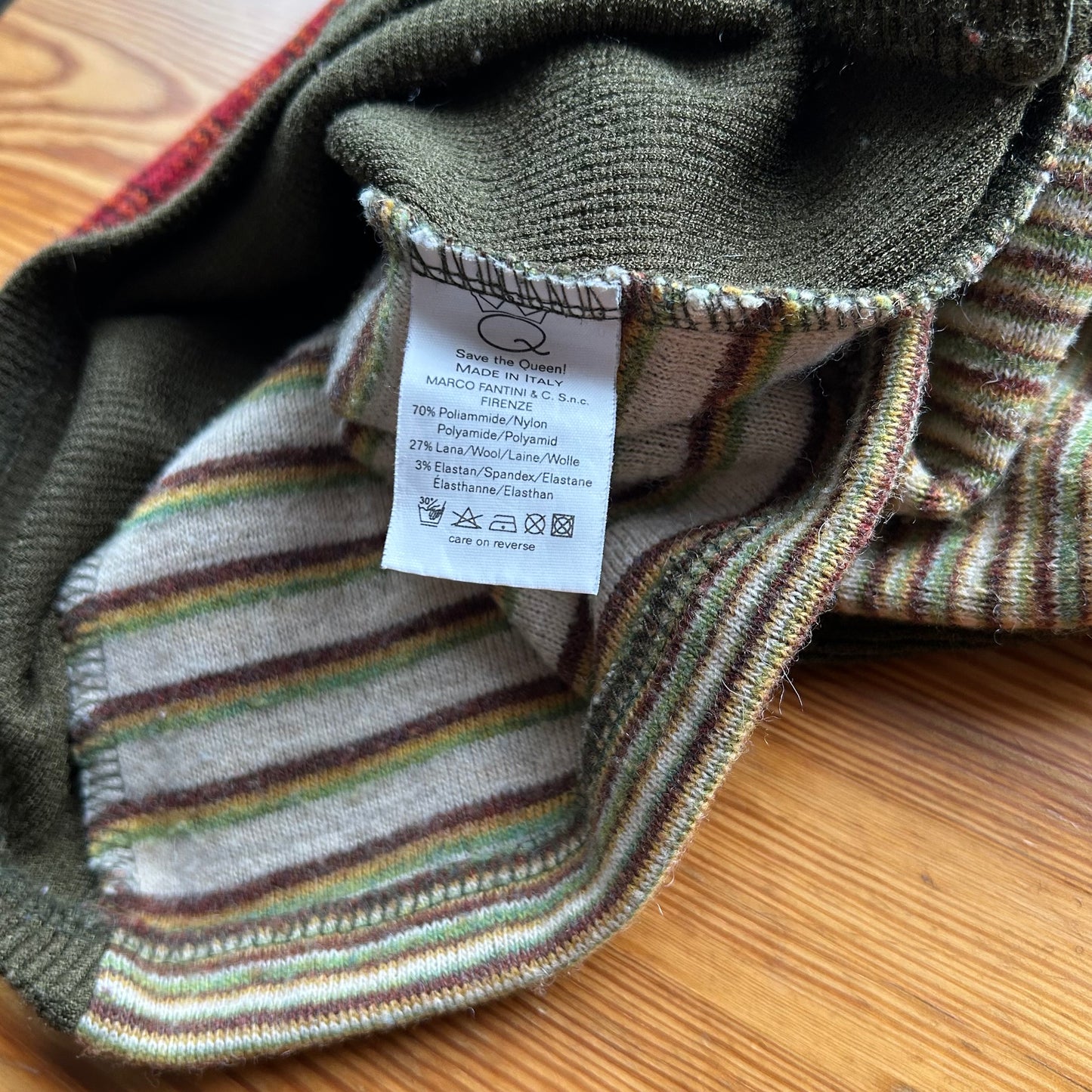 Save The Queen Striped Knit Jumper - S/M