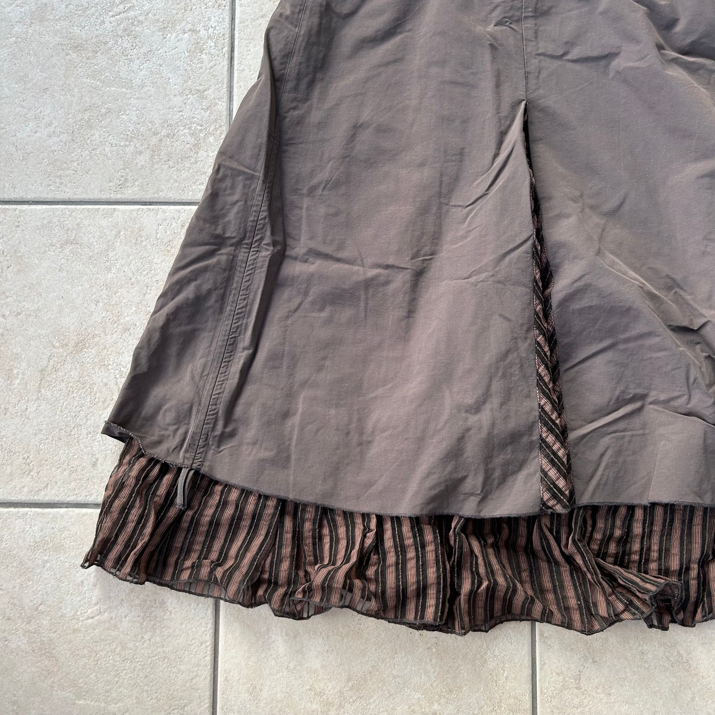 Archival double layered maxi dress