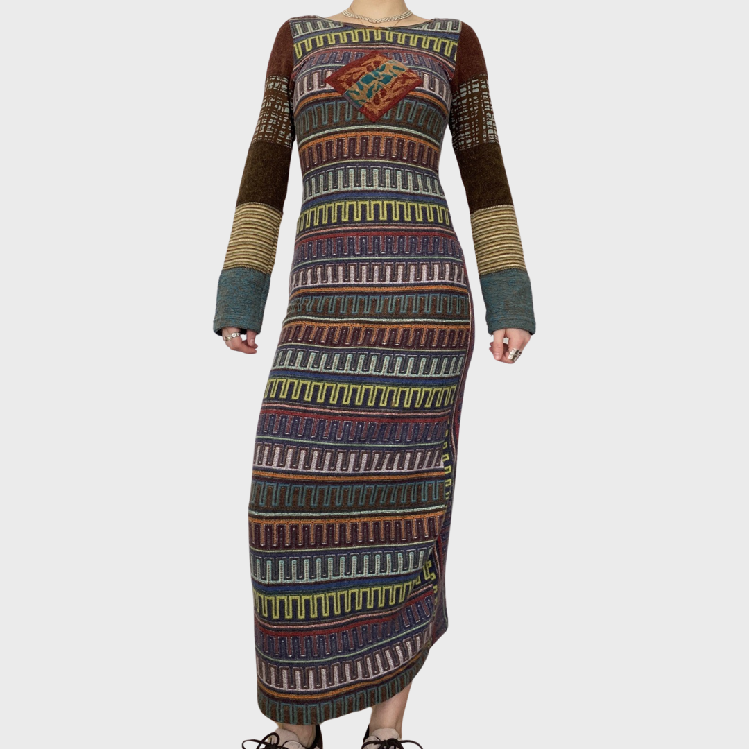 Extremely rare Save the Queen knit maxi dress