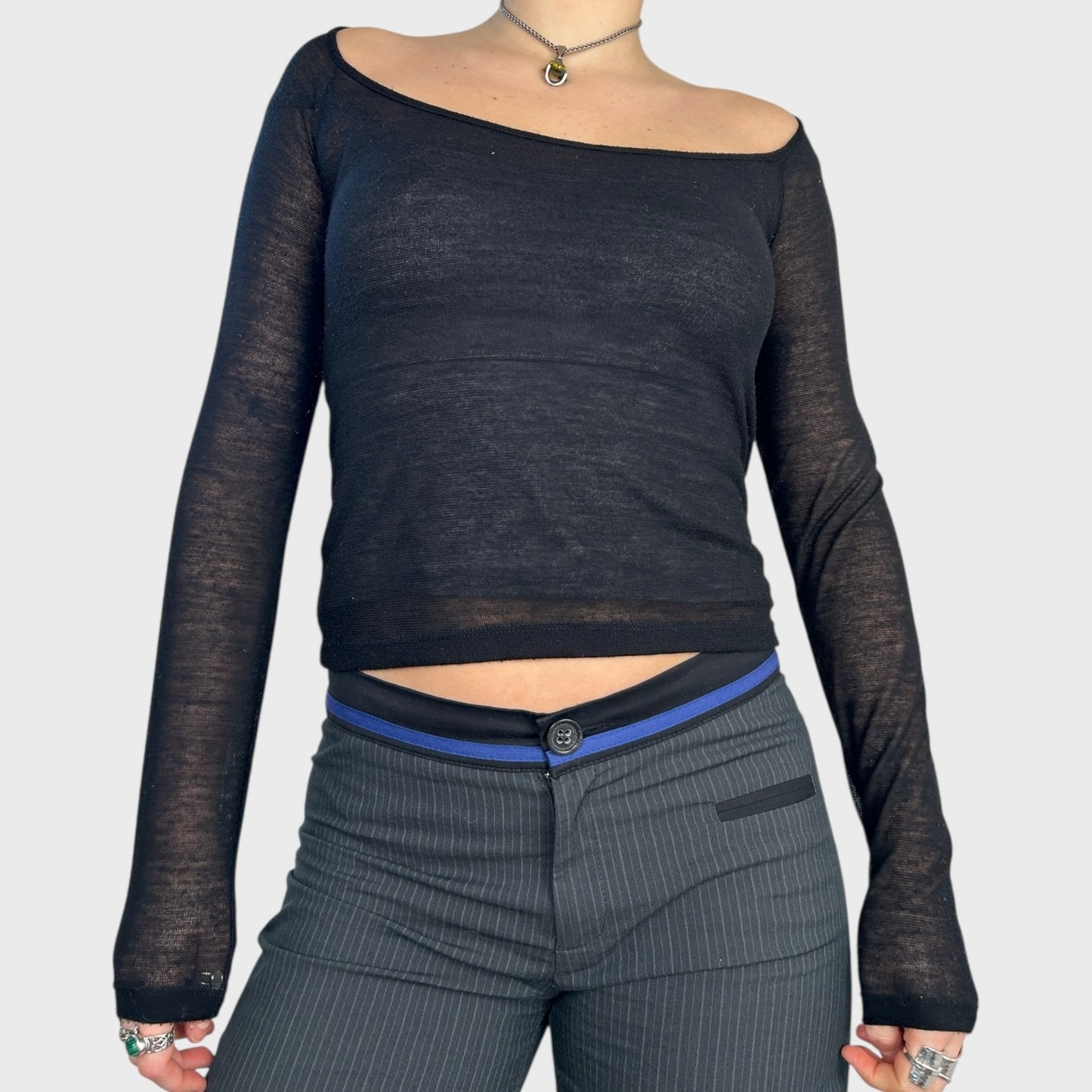 Cop Copine Scoop Neck Long Sleeve Top - S