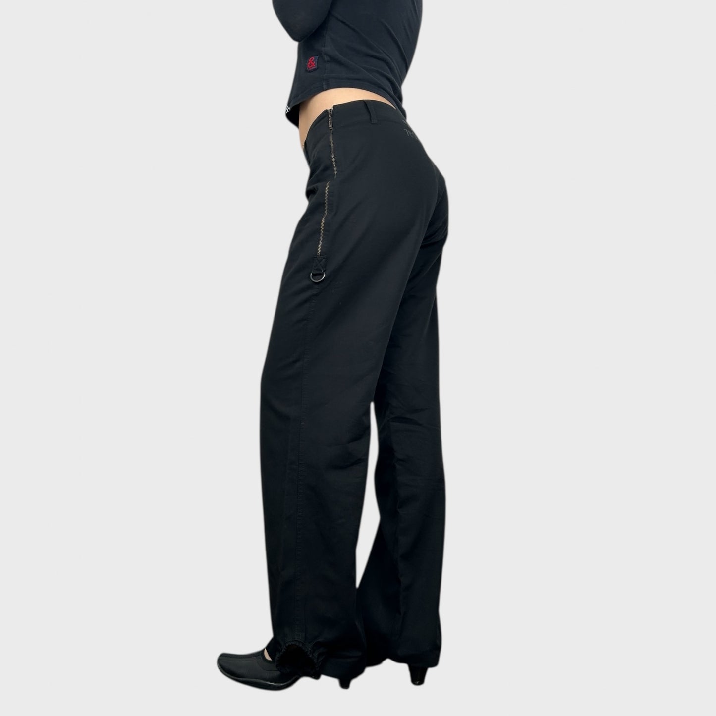 Cop Copine Black Tie-Side Trousers - M
