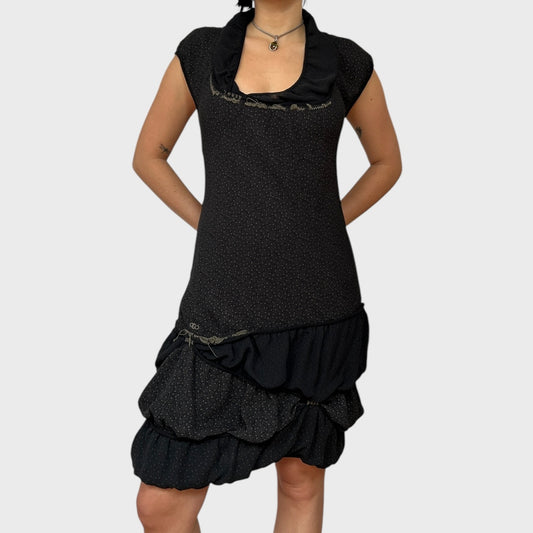 Vintage Cop Copine Ruched Midi Dress