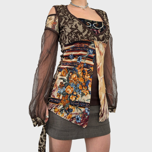 Save the Queen Fairy Mesh Long Sleeve Top - S/M