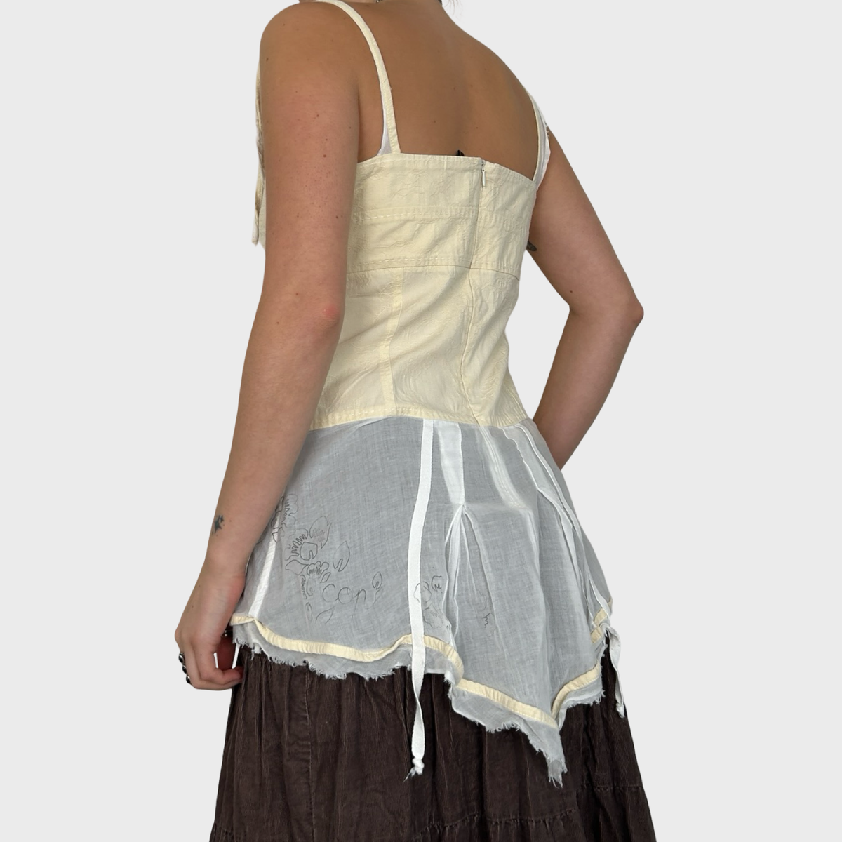 Cop Copine Cream Corset Style Top - M/L