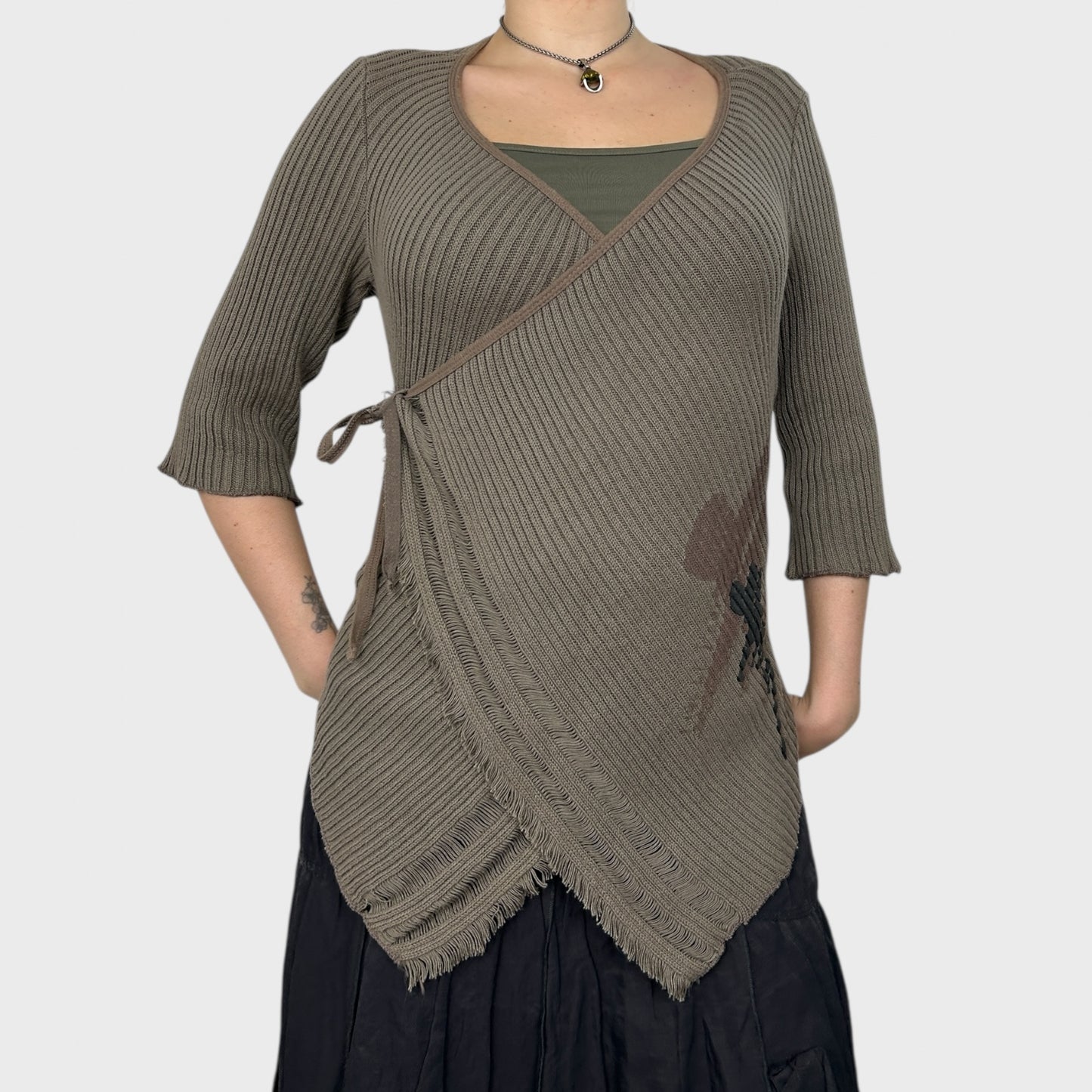 Cop Copine Tie Wrap Knit Jumper - M/L