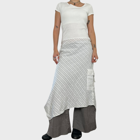 Cop Copine White Midi Dress - Size S