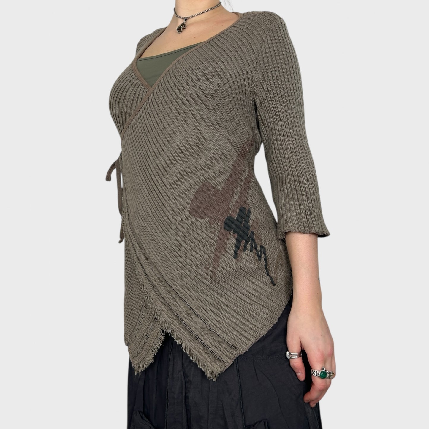 Cop Copine Tie Wrap Knit Jumper - M/L
