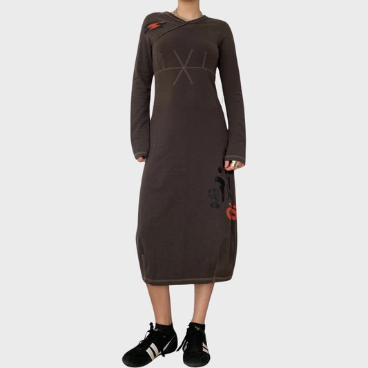 Cop Copine brown midi dress