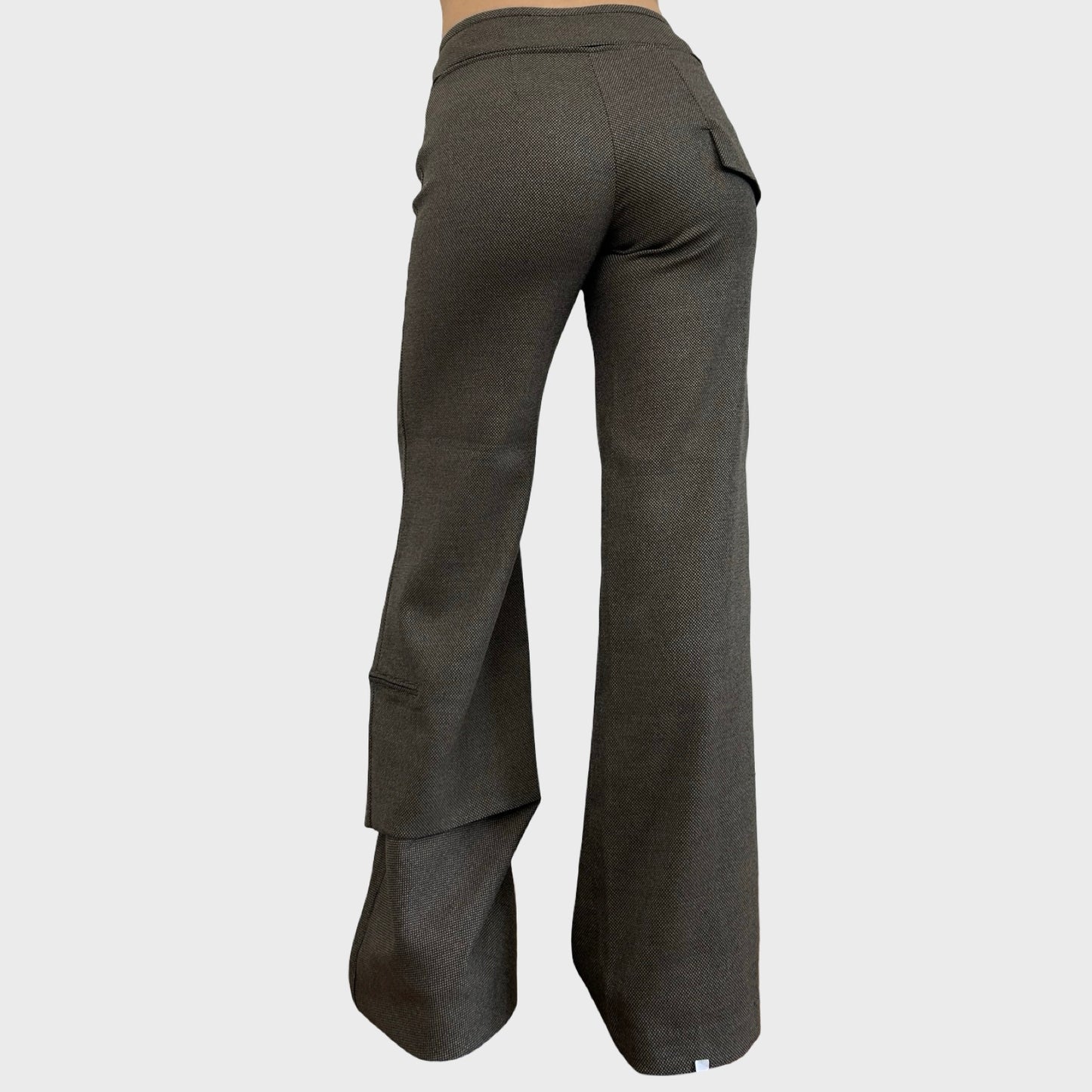 Cop Copine Speckled Wide Leg Pouch Trousers - S