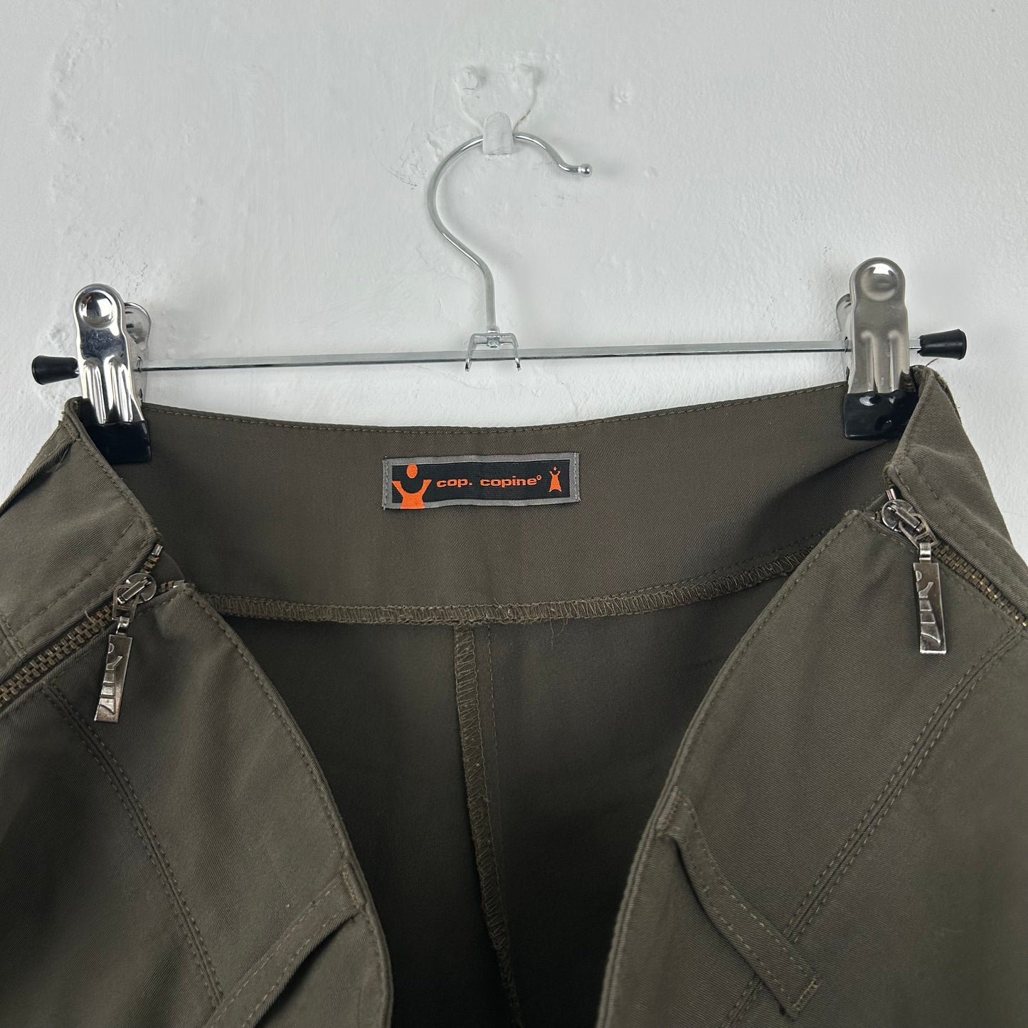 Cop Copine Khaki Straight-Leg Trousers