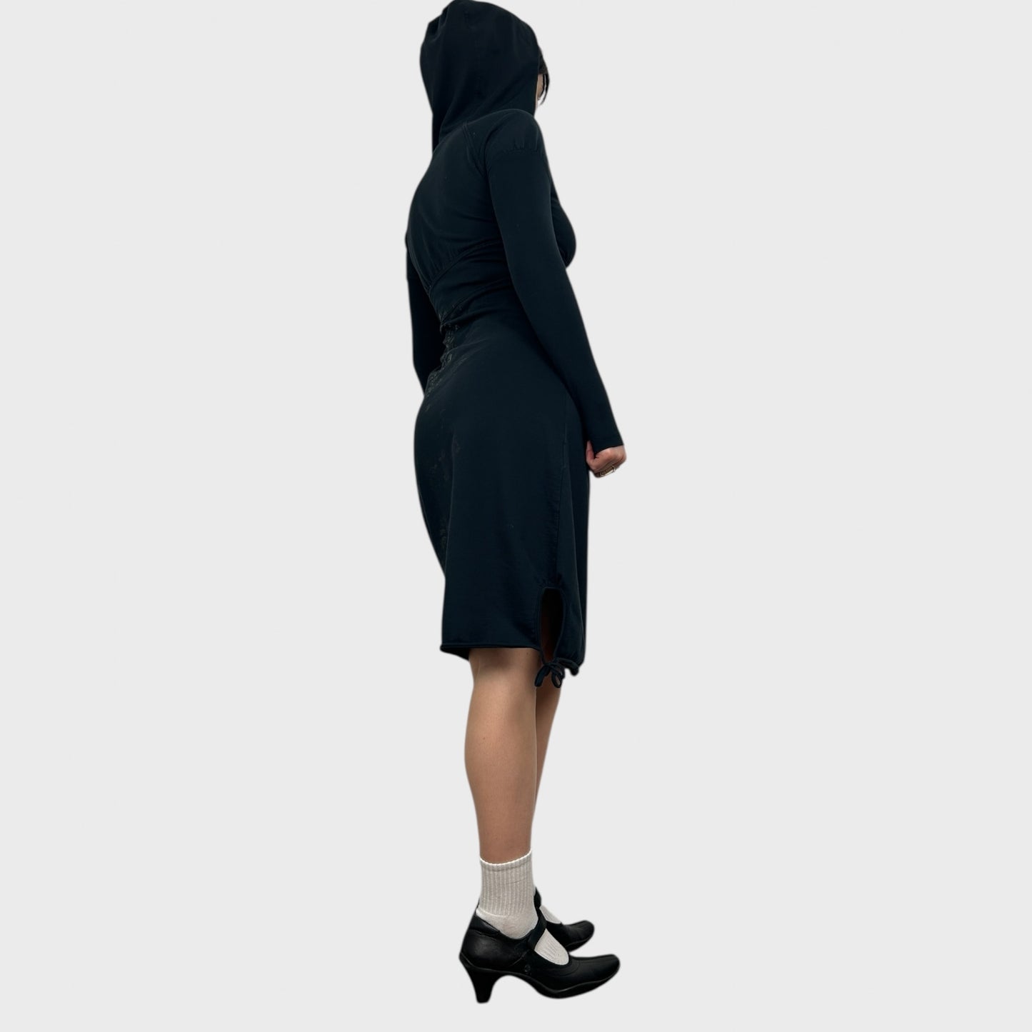 Cop Copine Hooded Midi Dress - S