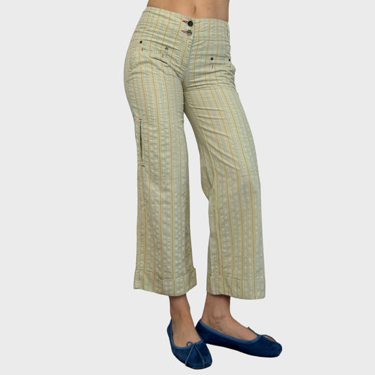 Cop Copine Striped Capri Trousers - XS/S