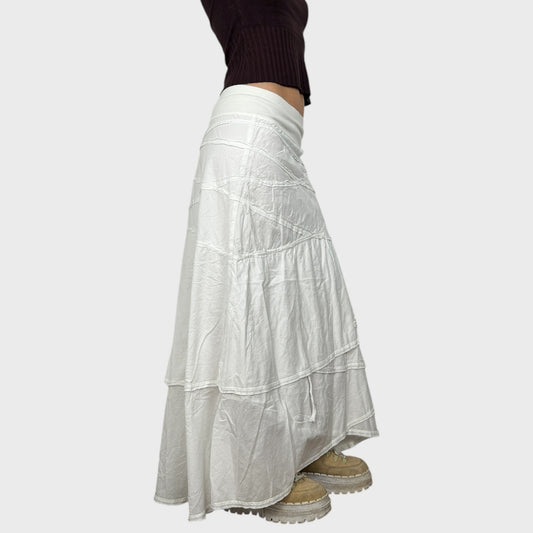 Cop Copine White Layered Maxi Skirt - M/L