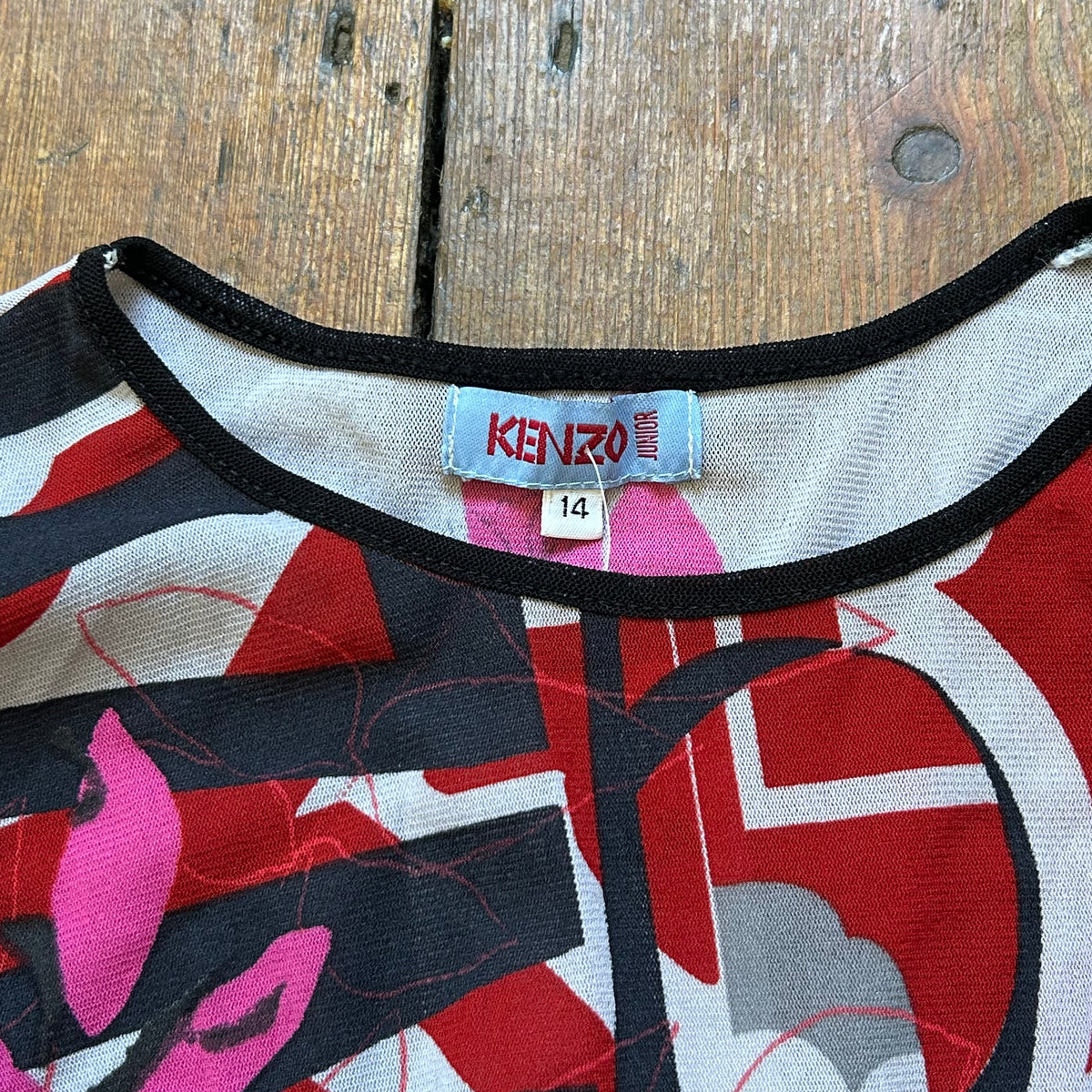 Kenzo Graphic Mesh Long Sleeve Top - XS/S