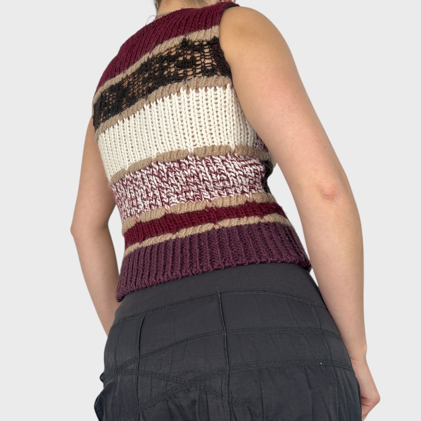 Miss Sixty Chunky Knit Sleeveless Jumper - XS