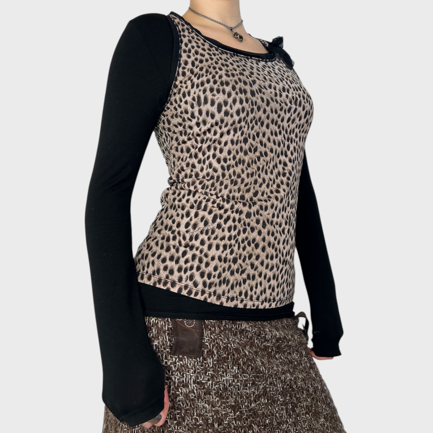 Roberto Cavalli Cheetah Print Tank - M