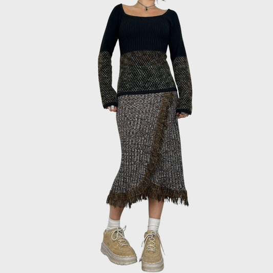 Save The Queen Rare Knitted Midi Dress - S/M
