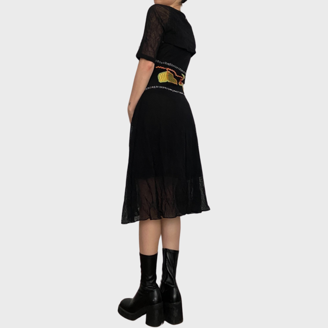 Save the Queen midi dress + shrug