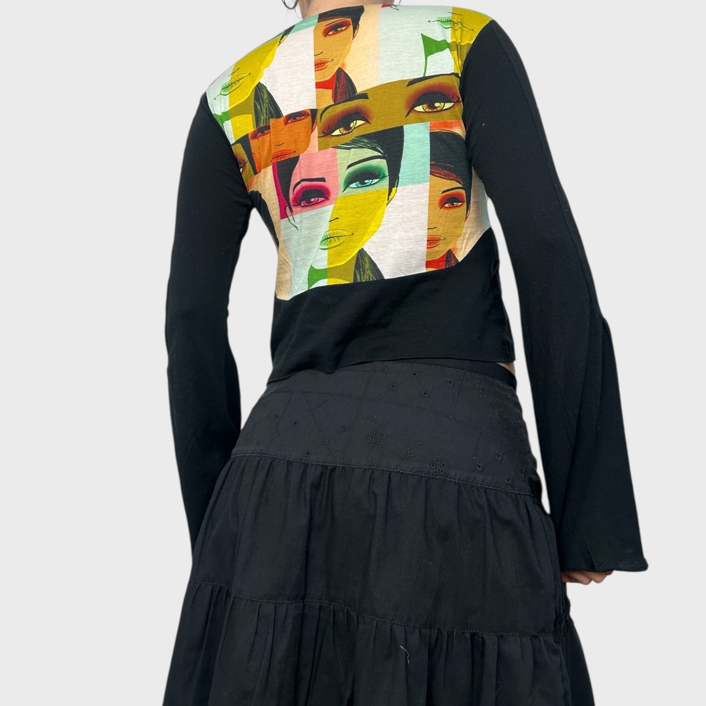 Custo Barcelona Graphic Print Face Top - S