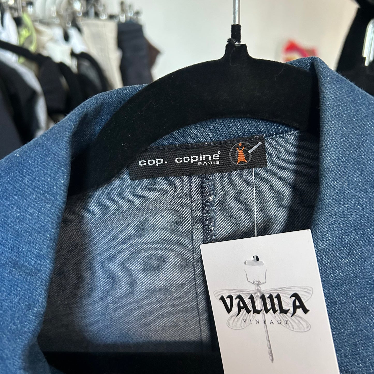 Cop Copine Denim Peacoat Jacket - S