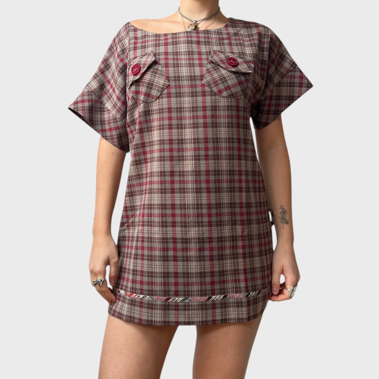 Cop Copine Checkered Long Top/Dress
