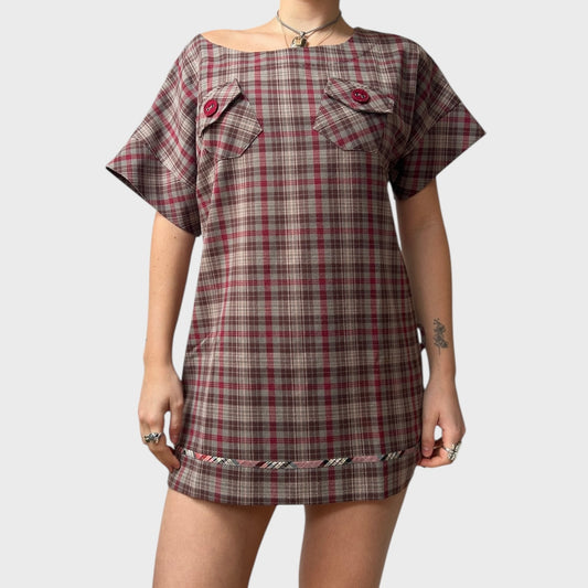 Cop Copine Checkered Long Top/Dress