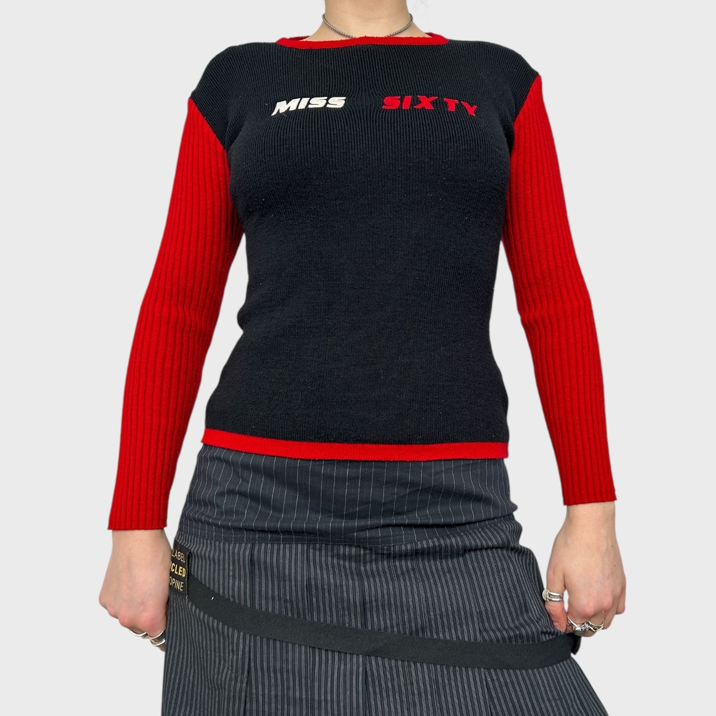 Miss Sixty Logo Knit Jumper - S
