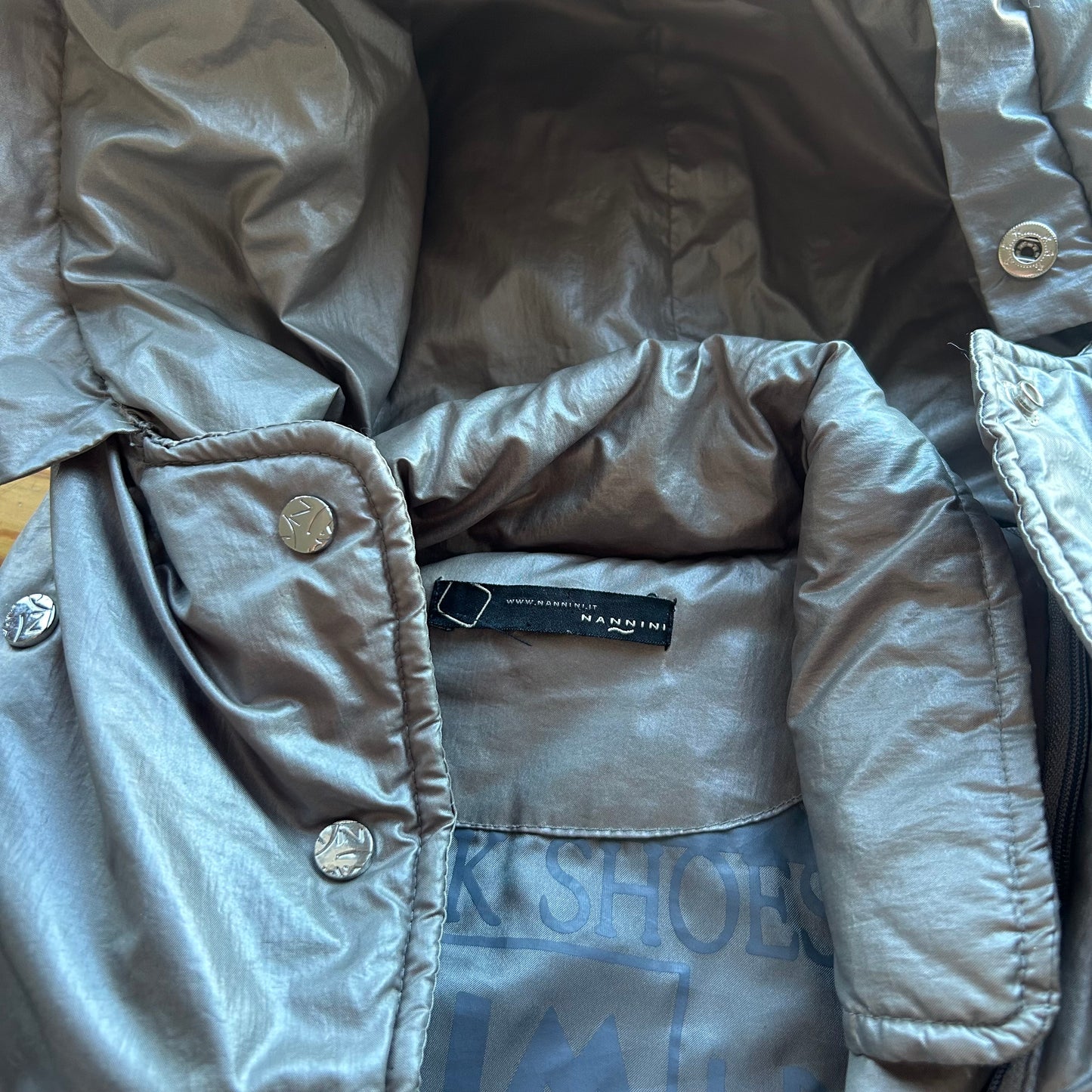 Vintage Silver Bomber Jacket - M/L