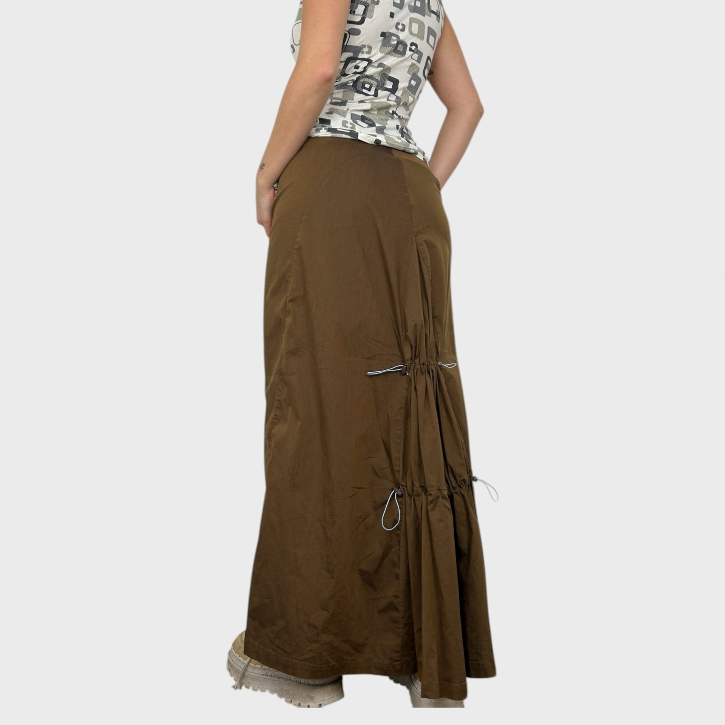 Cop Copine Ruched Maxi Skirt - S/M