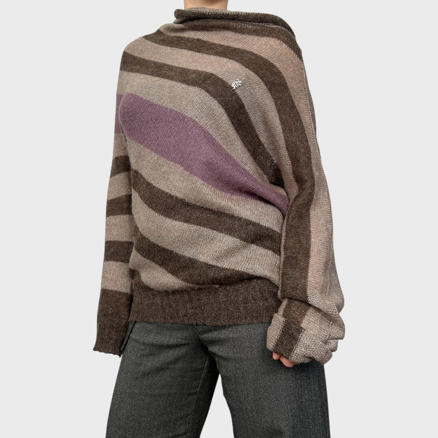 Miss Sixty Striped Slouchy Jumper - S