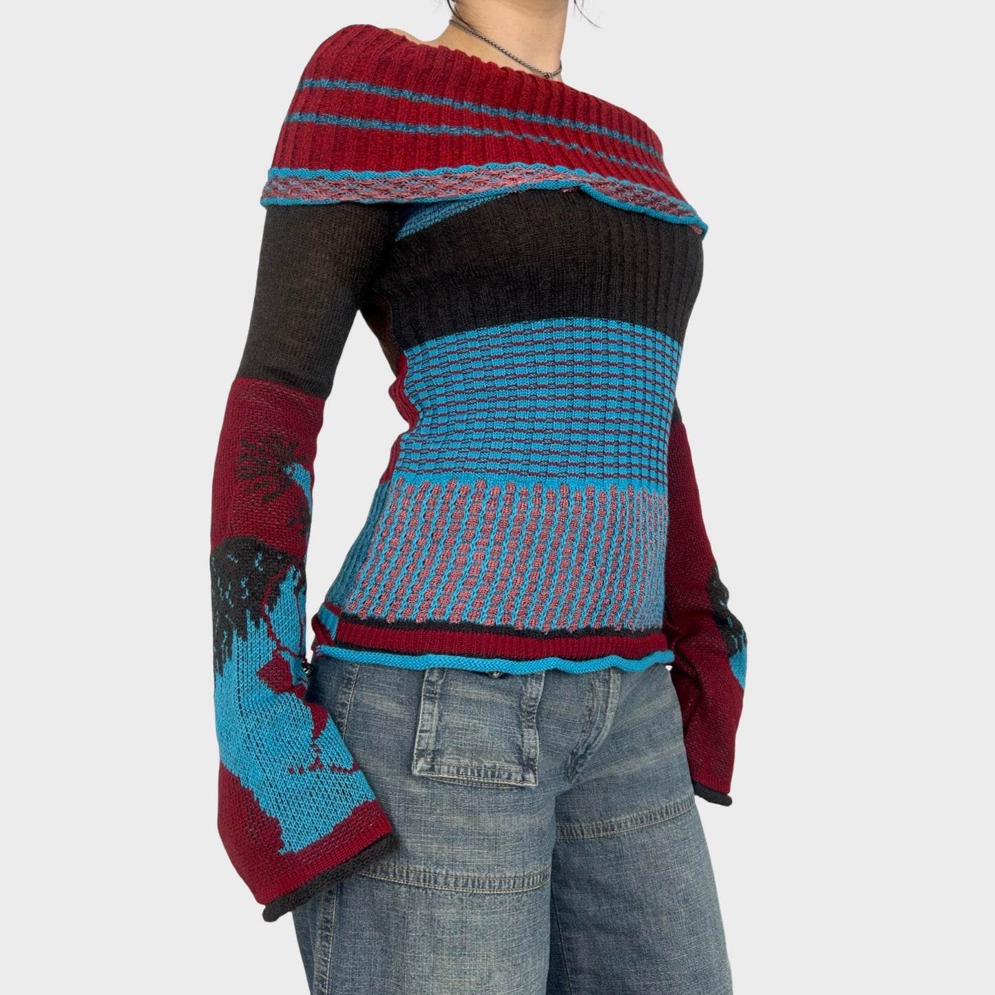 Save The Queen BNWT Graphic Off Shoulder Jumper - S