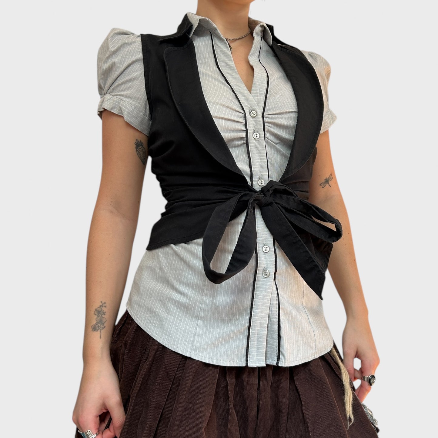 Cop Copine Ruched Waistcoat - XS/S