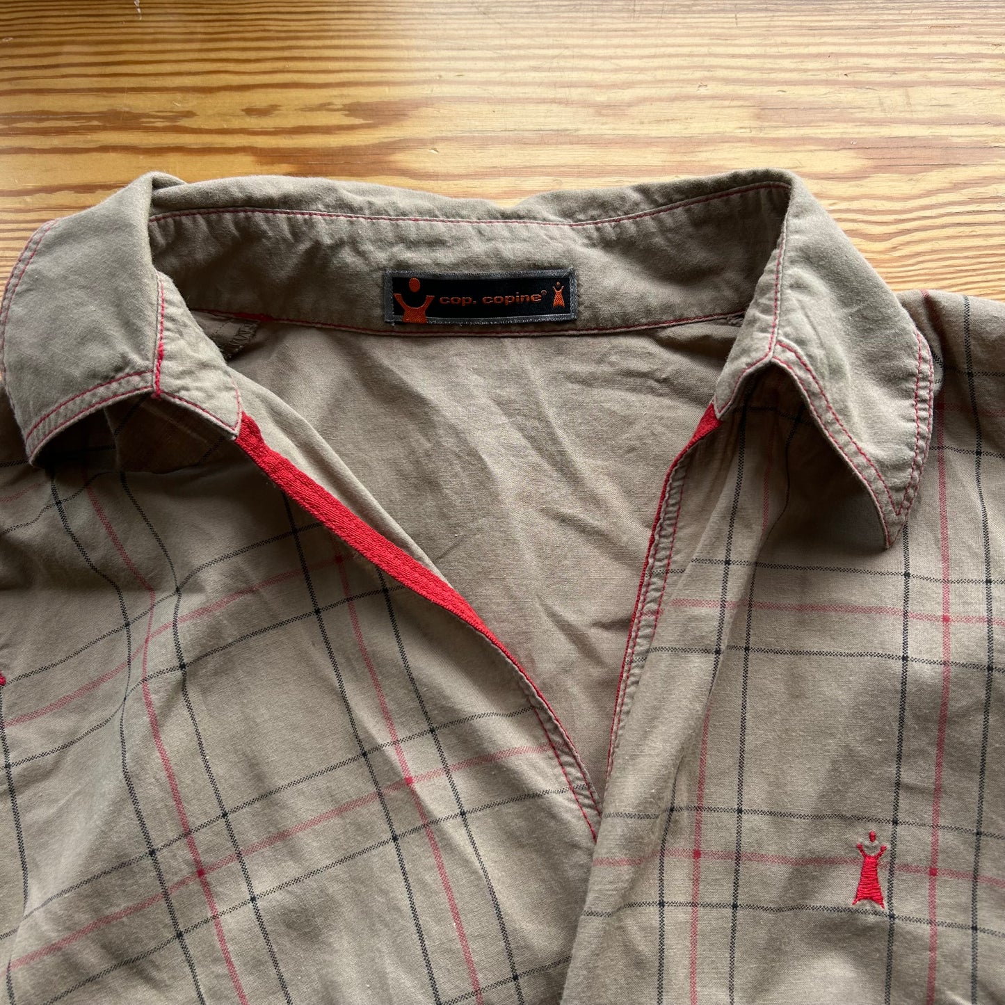 Cop Copine Brown Check Shirt - M/L