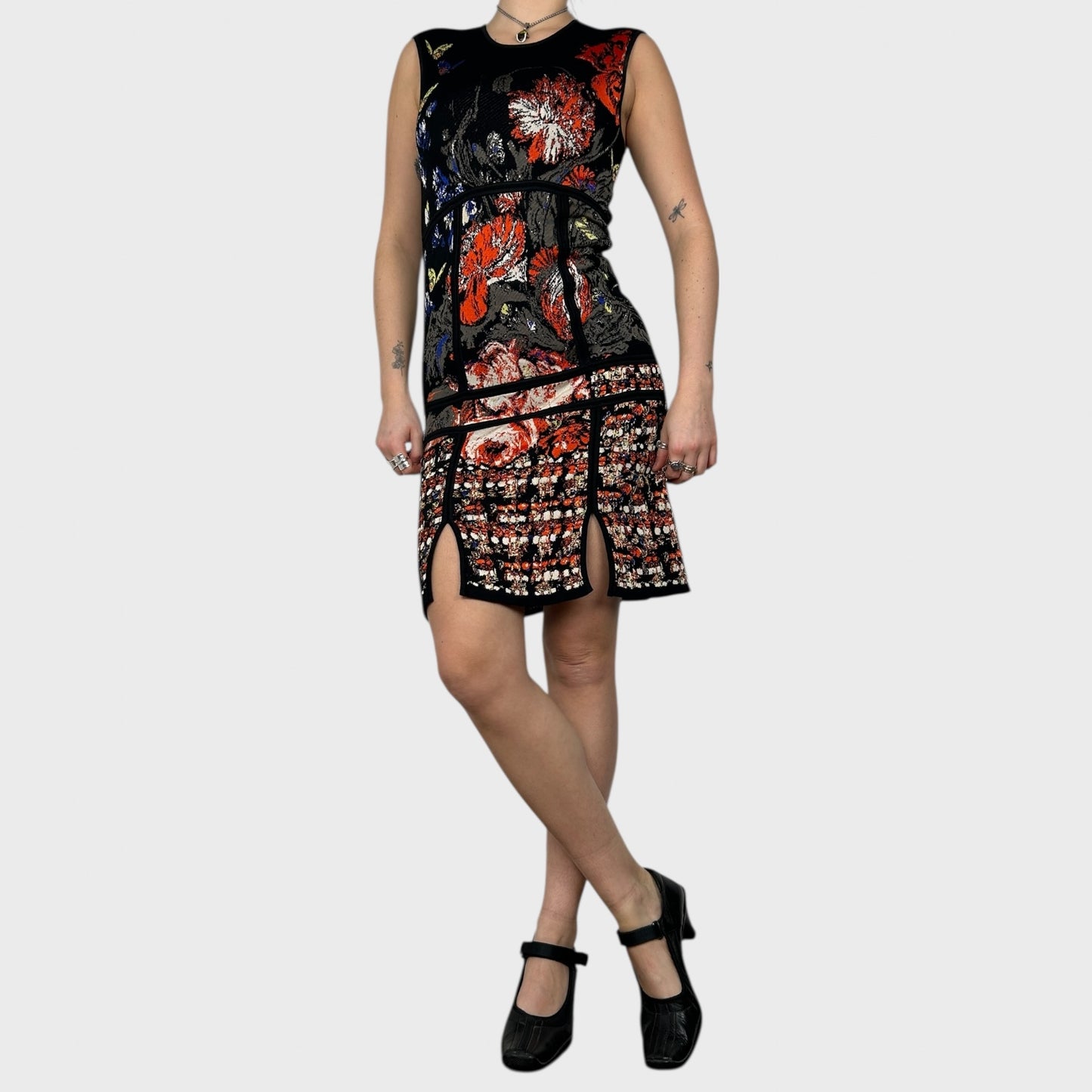 Roberto Cavalli Graphic Midi Dress - S/M