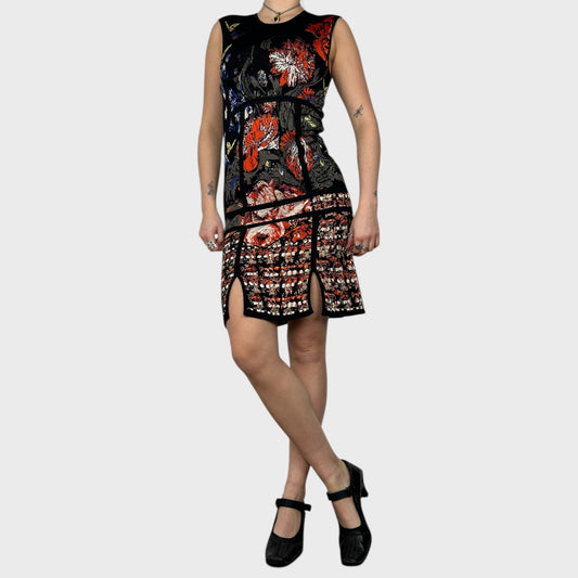Roberto Cavalli Graphic Midi Dress - S/M