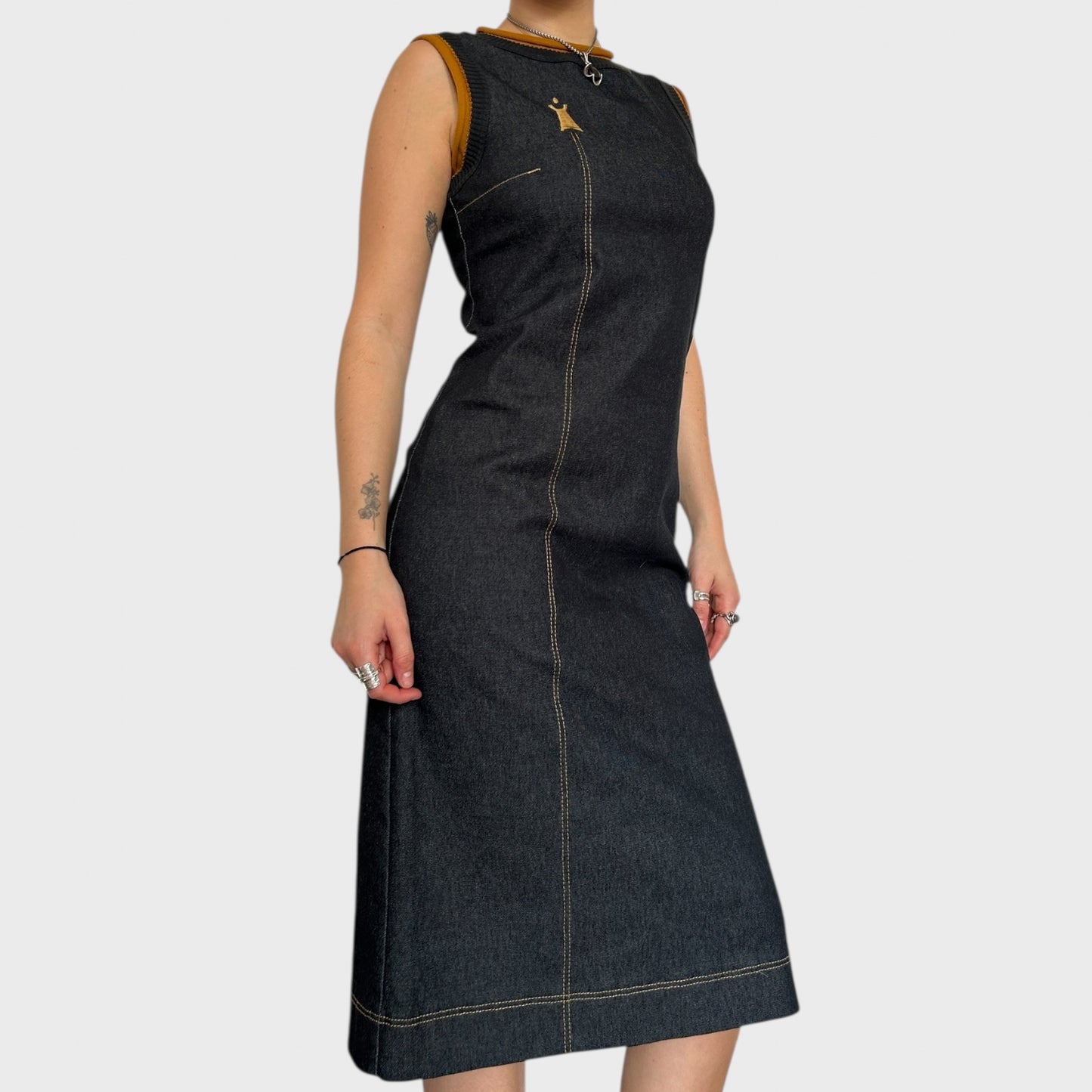 Cop Copine Denim Midi Dress - Size S-M