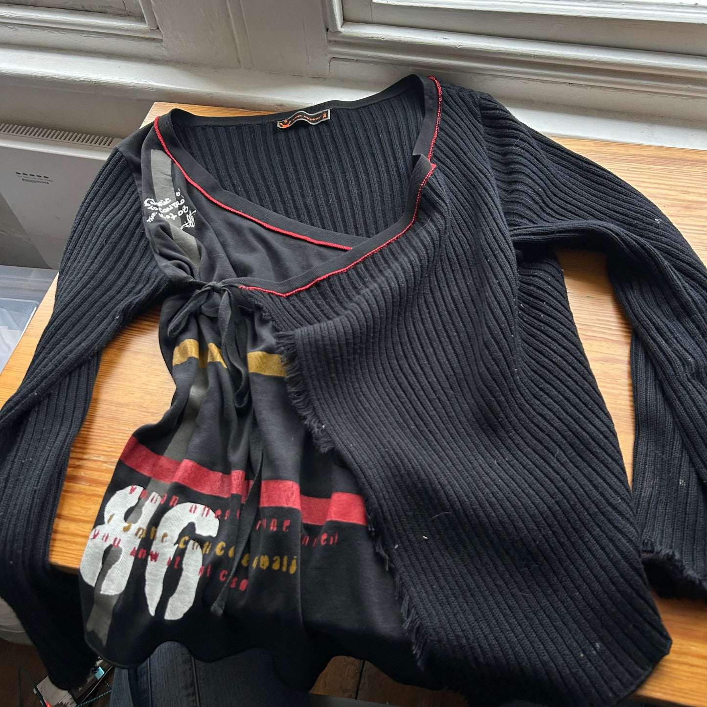 Cop Copine Crossover Bi-Material Jumper- M/L (faulty!)