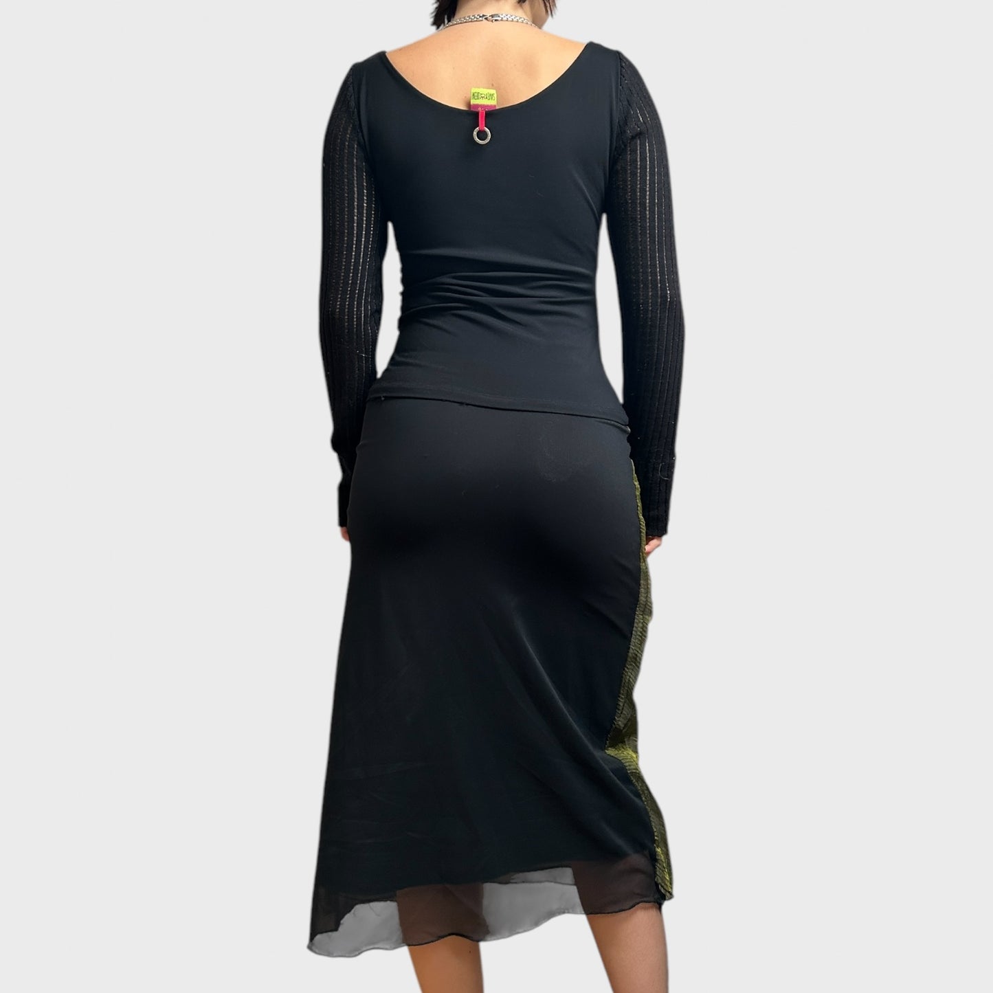 Vintage Save the Queen Graphic Midi Dress