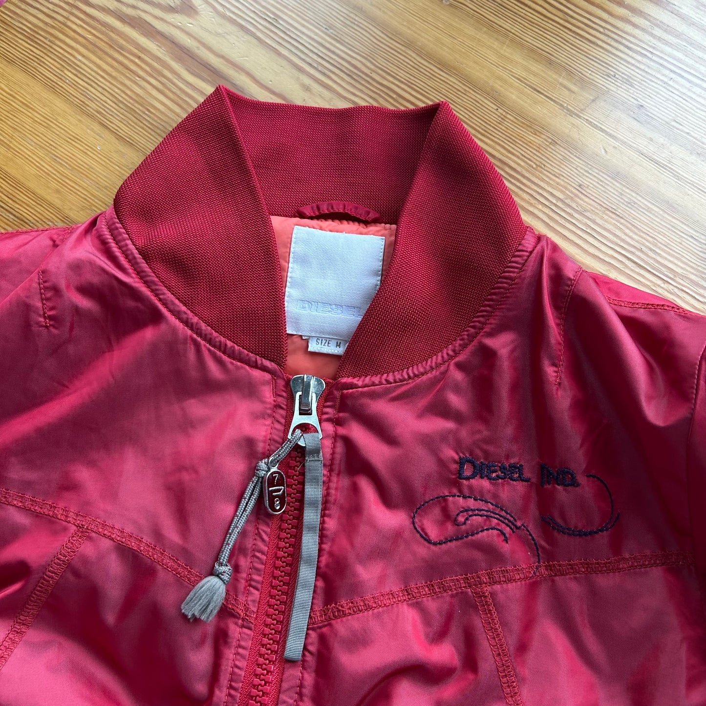 Diesel Red Bomber Jacket - M