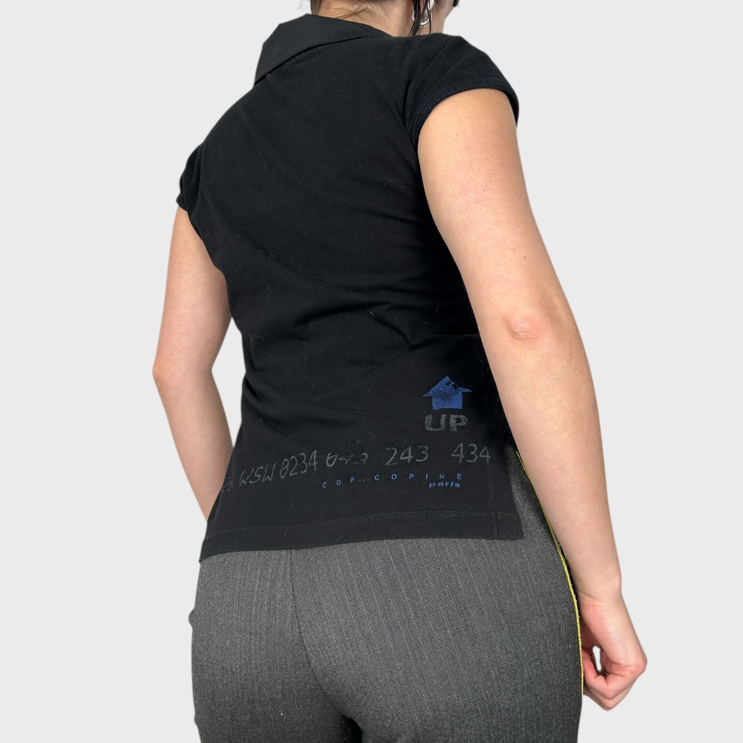 Cop Copine Black Collar T-Shirt - S