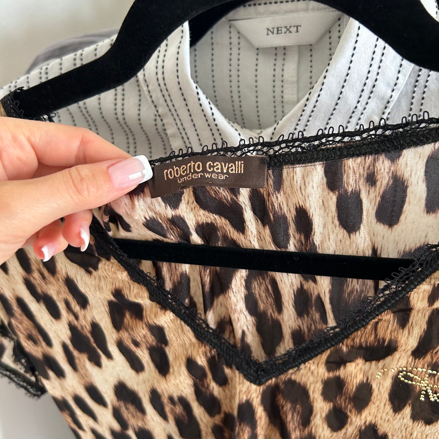 Roberto Cavalli Leopard Print Top - M