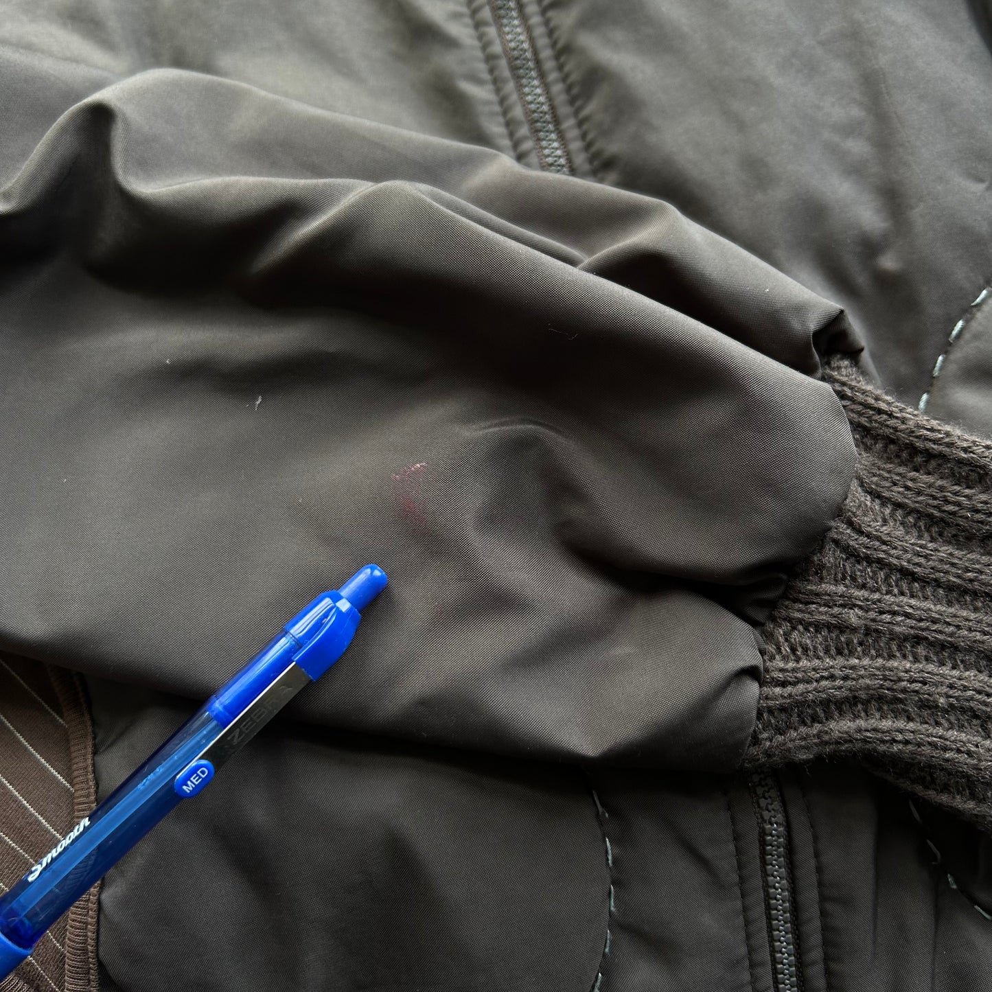 Cop Copine Chocolate Brown Puffer Bomber Jacket - M