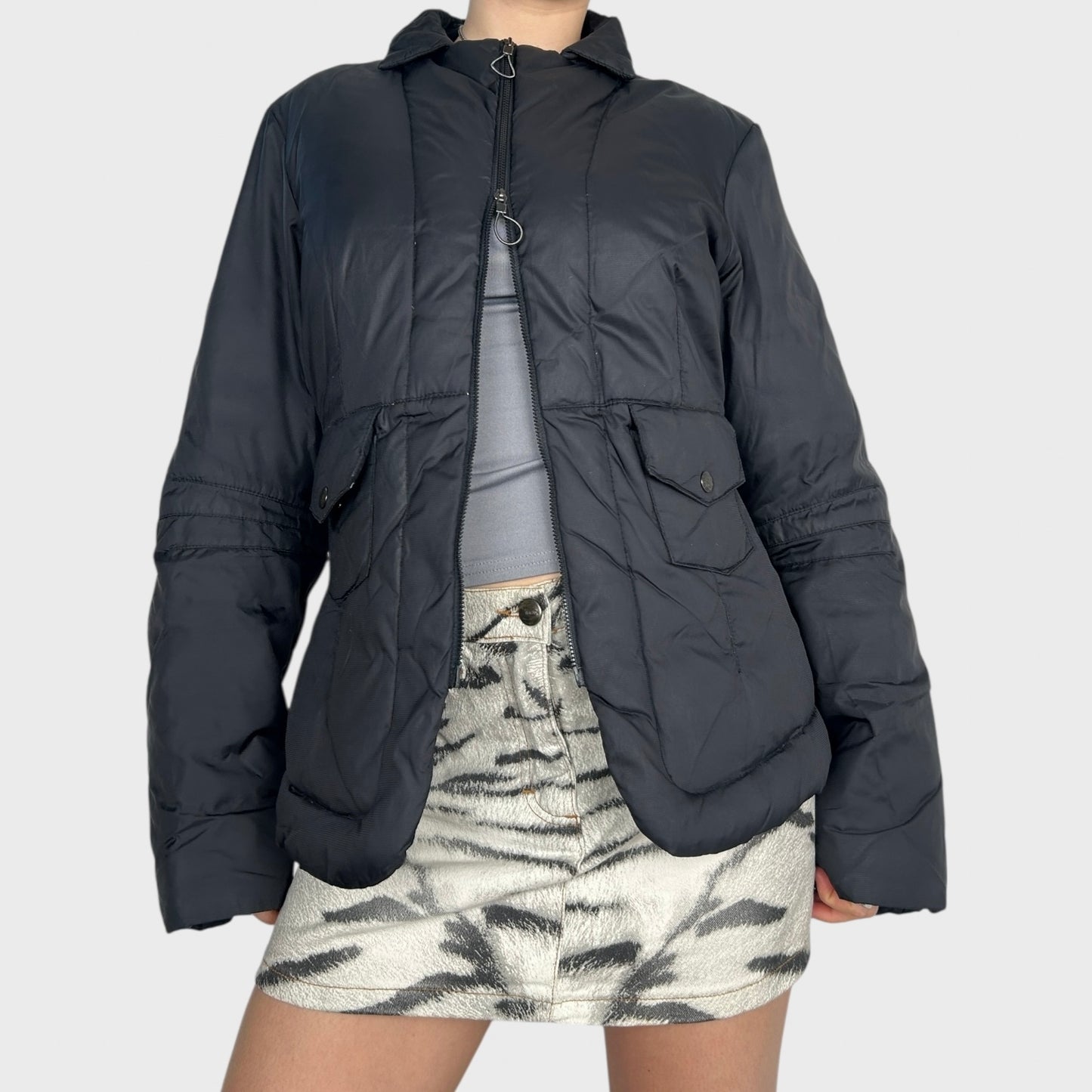 Cop Copine Down Feather Puffer Jacket - L