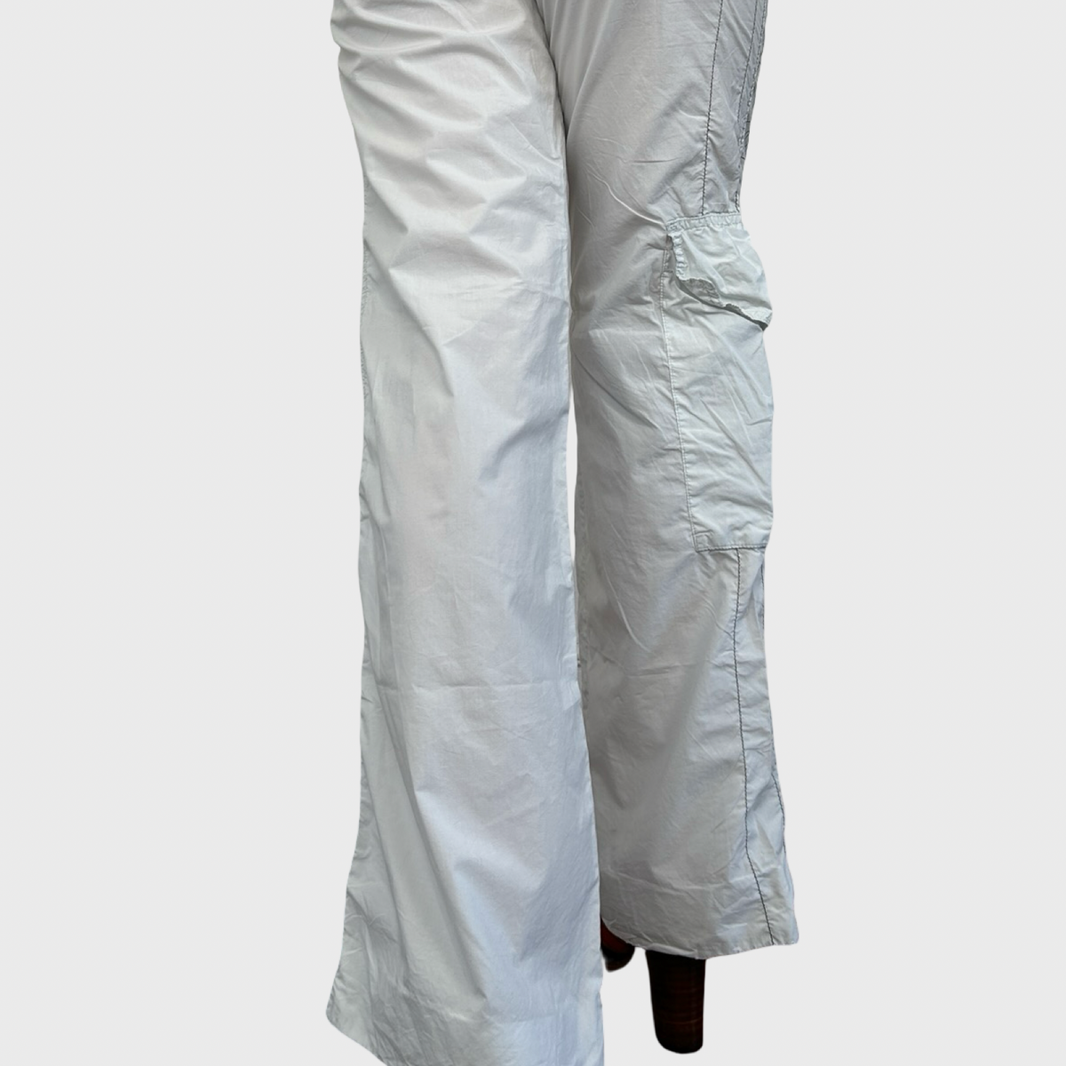 Cop Copine White Graphic Spell Out Trousers - M