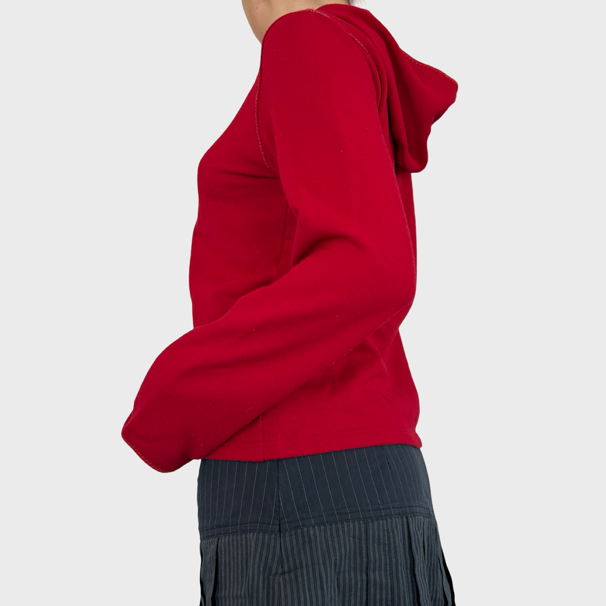 Cop Copine Red Hooded Jumper - S/M