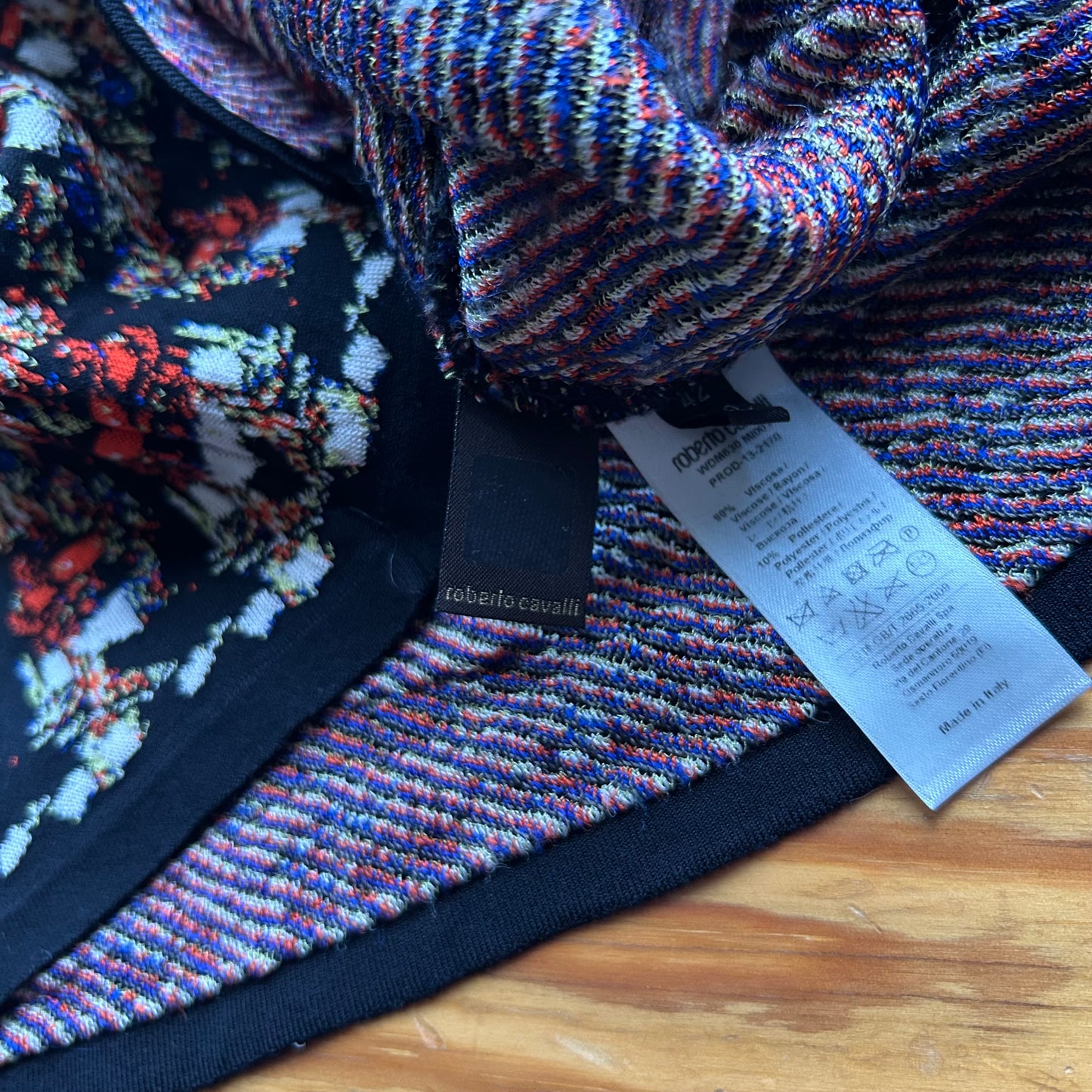 Roberto Cavalli Graphic Midi Dress - S/M