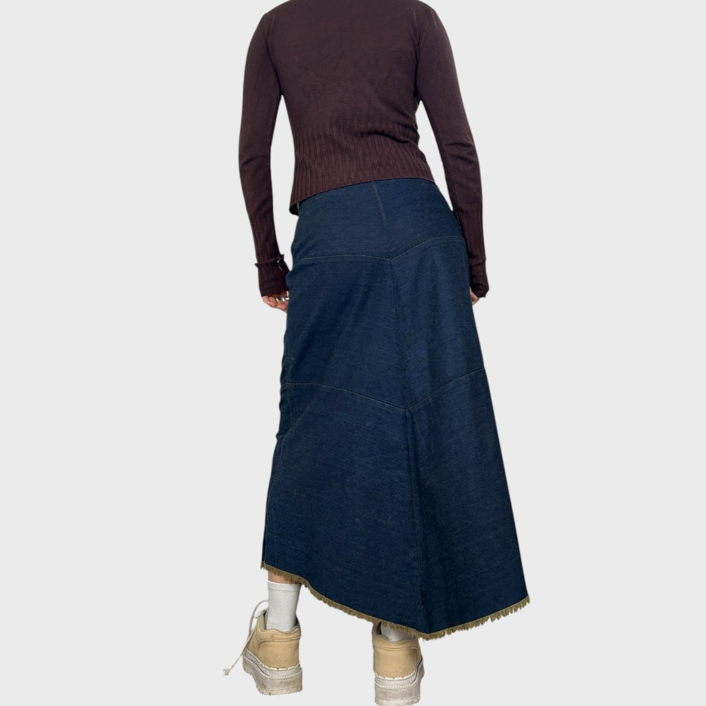 Cop Copine Denim Maxi Skirt - S/M