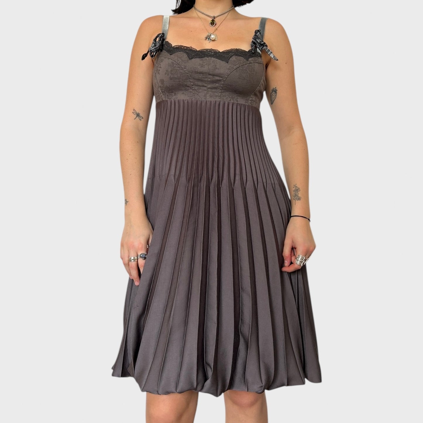 Cop Copine Pleated Mini Dress - Size S